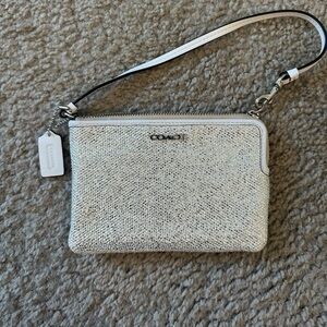 Coach wallet 
White sparkly
